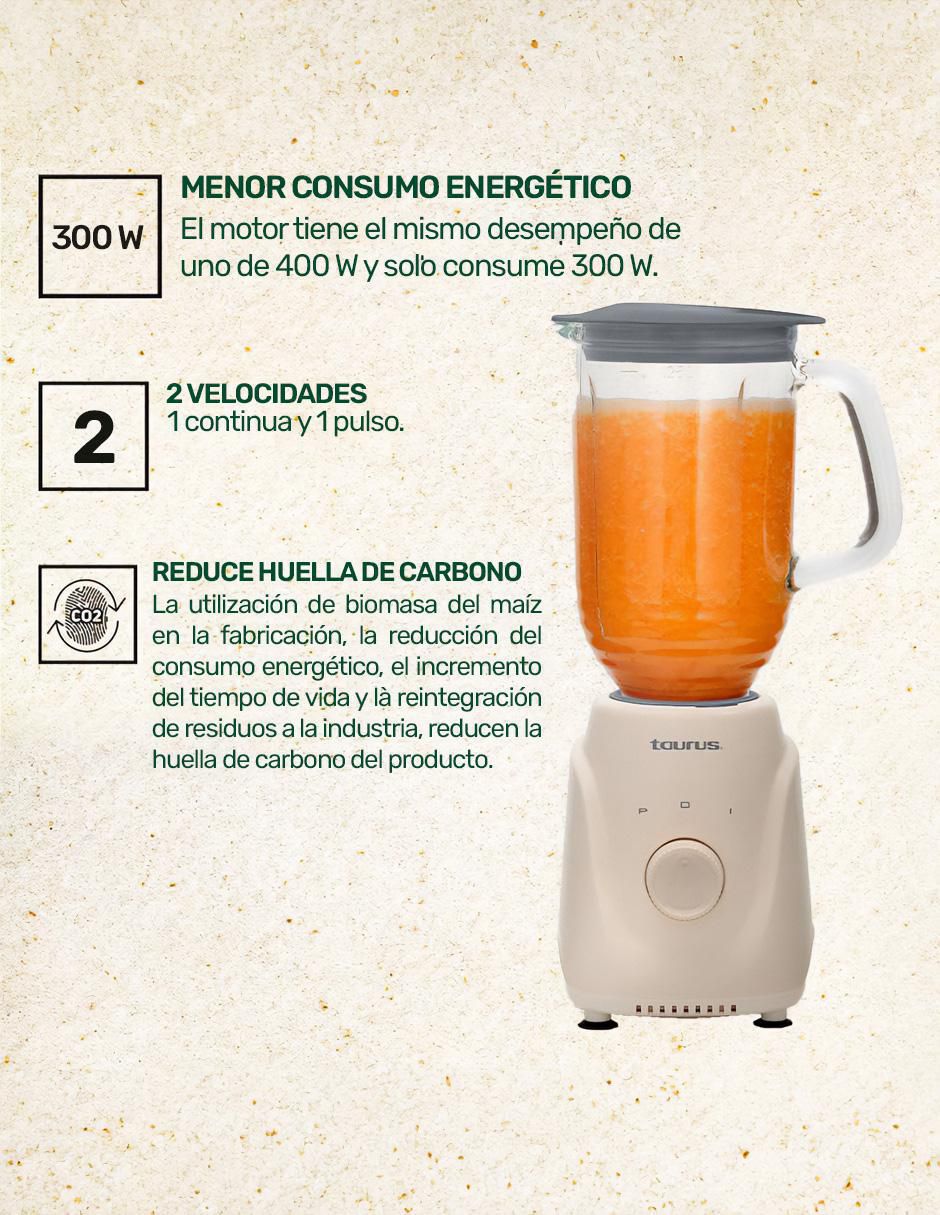LICUADORA MENINA GLASS ECO TAUR, BEIGE