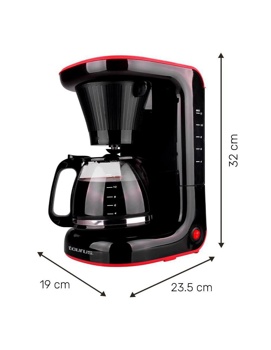 CAFETERA GOTEO ELÉCTRICA, 1.2 L, NEGRO 6