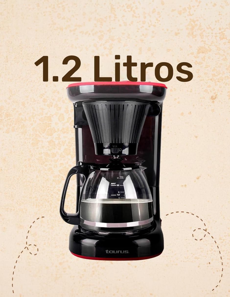 CAFETERA GOTEO ELÉCTRICA, 1.2 L, NEGRO 3