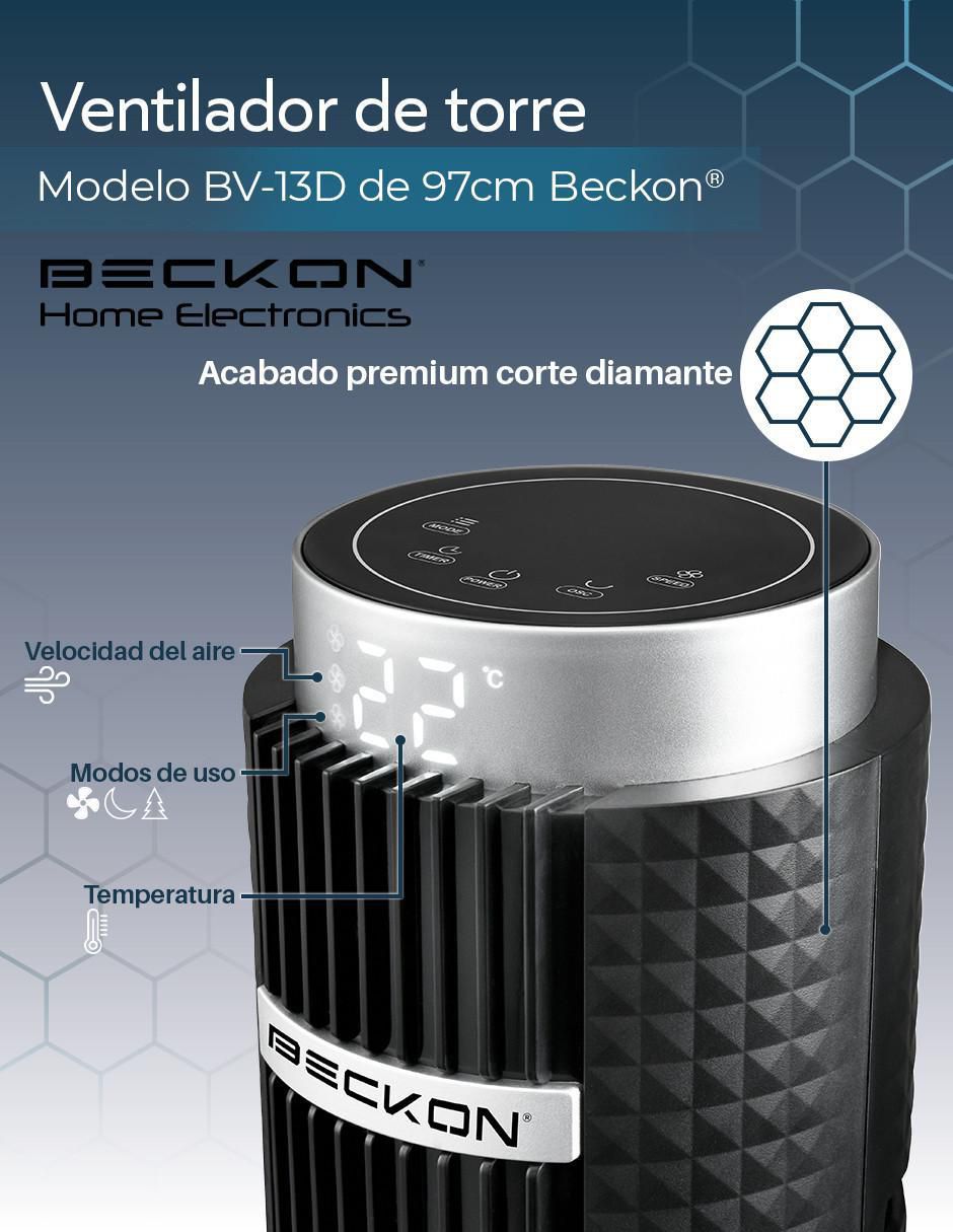 VENTILADOR DE TORRE BV-13DNEGRO, NEGRO