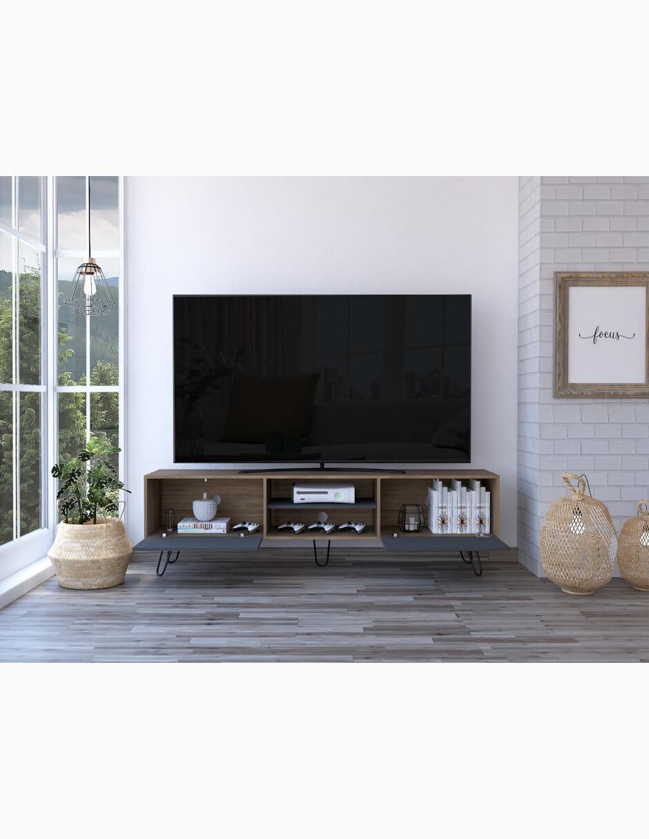 Mueble de TV armable Vassel de melamina 6