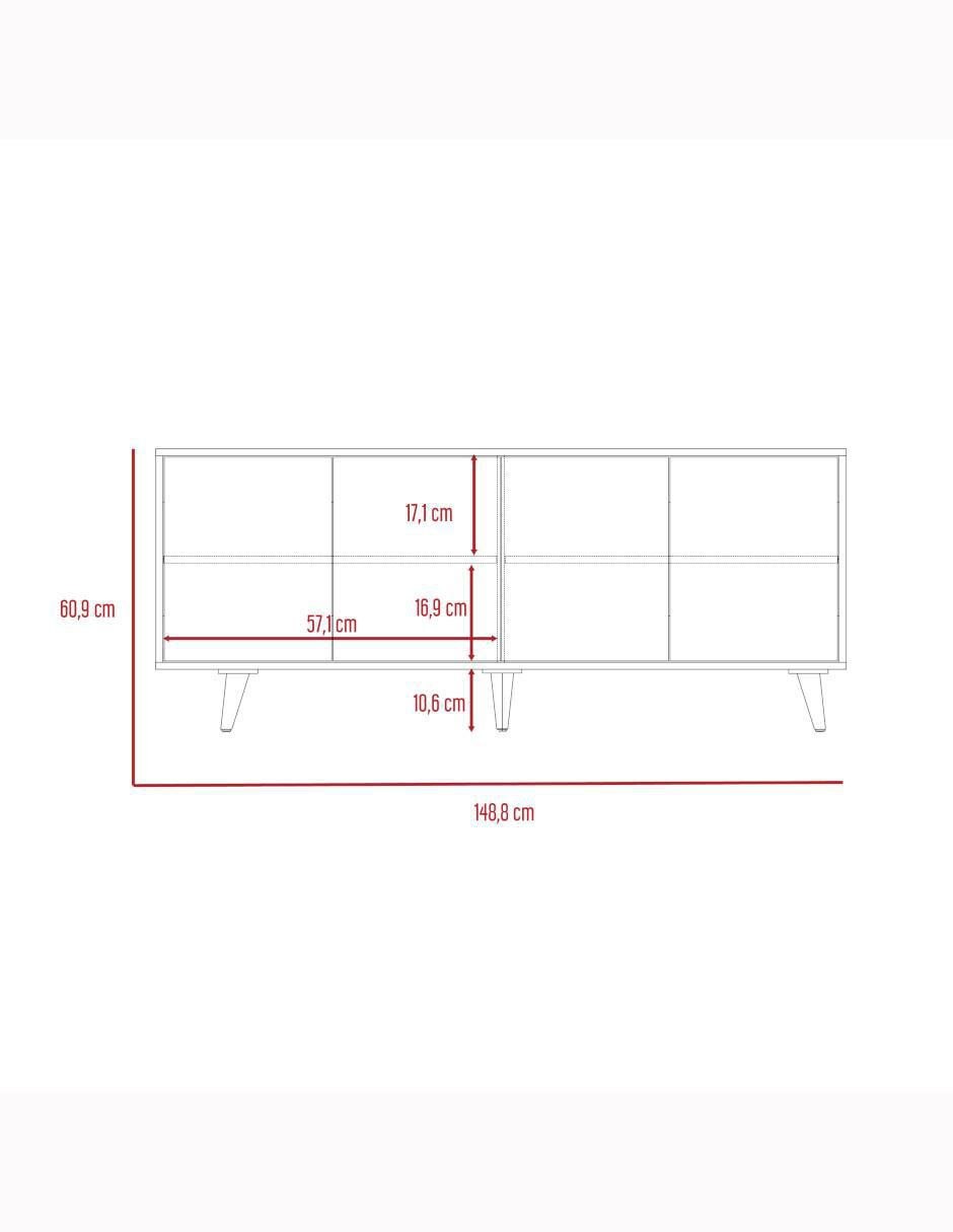 Mueble de TV armable Bora de melamina 7
