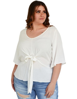 Blusa túnica manga 3/4 para mujer 1