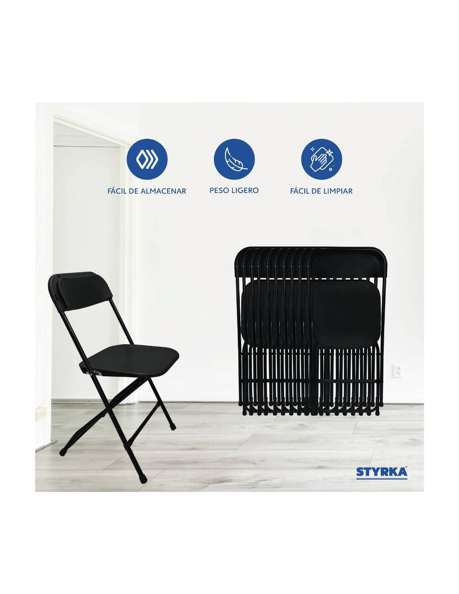 Juego de sillas 10 piezas Styrka de acero