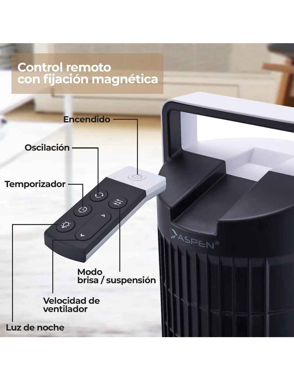 VENTILADOR DE TORRE A40 , BLANCO 3
