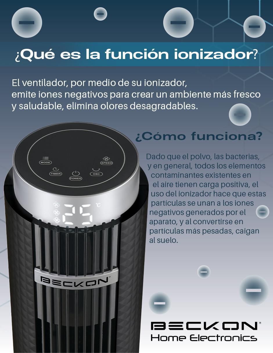 VENTILADOR DE TORRE BV-13DNEGRO, NEGROO 3