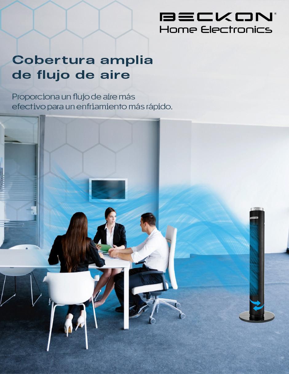VENTILADOR DE TORRE BV-13DNEGRO, NEGROO 6