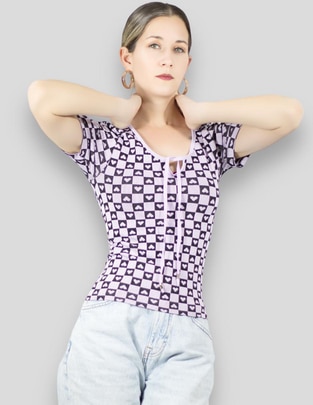 Blusa Malabis manga corta para mujer