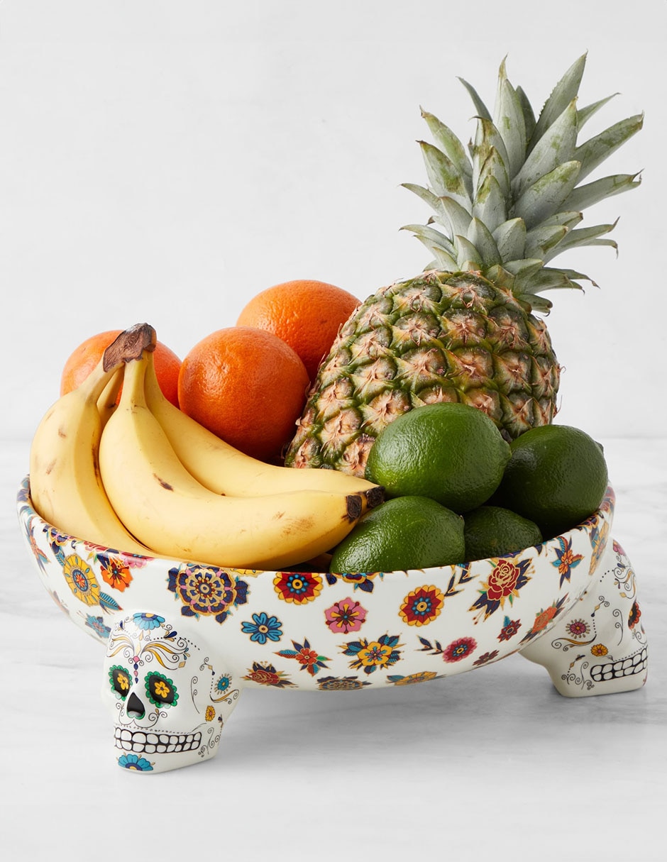 Frutero Día de Muertos de cerámica