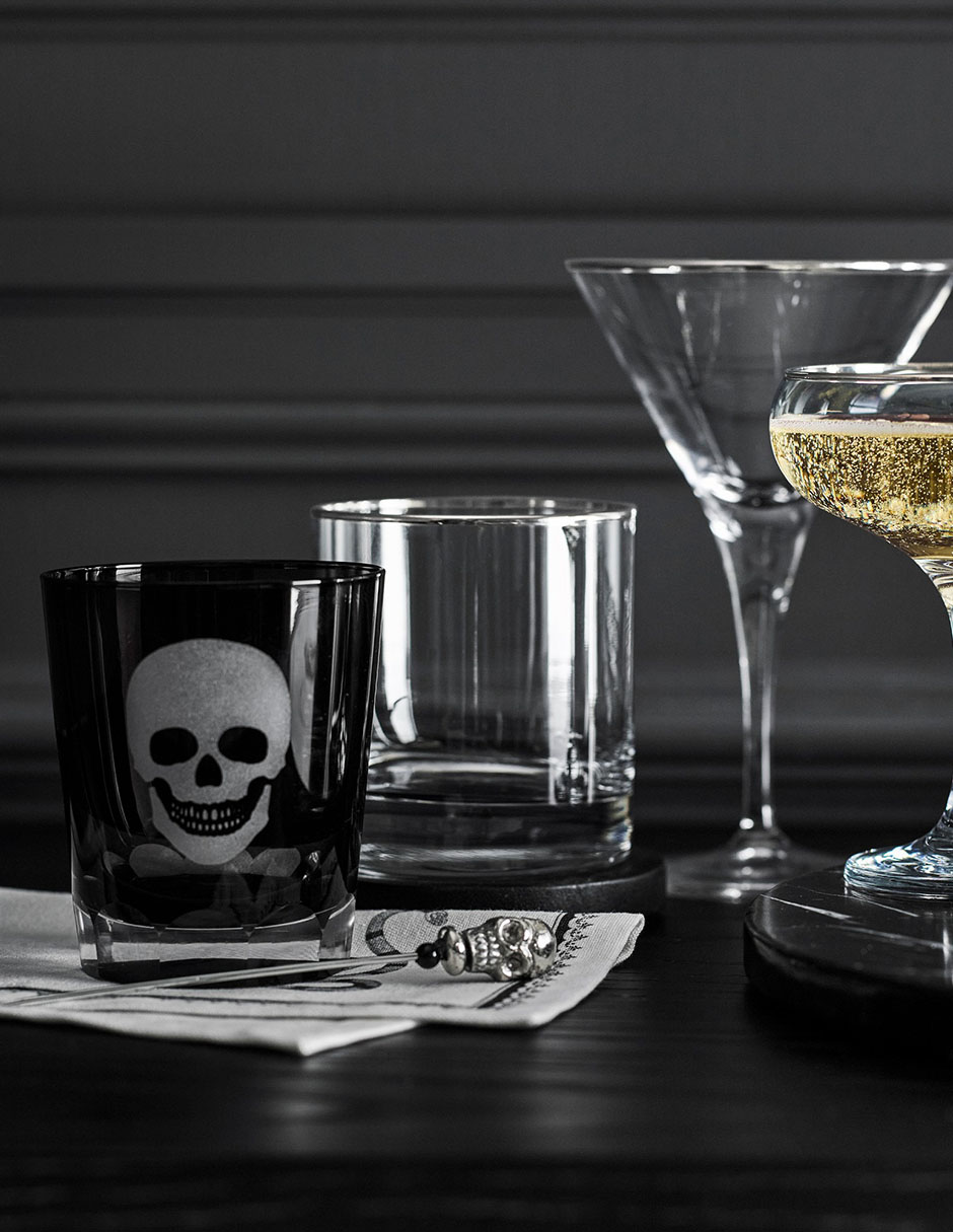 Palillos de Halloween Skull de acero inoxidable 2