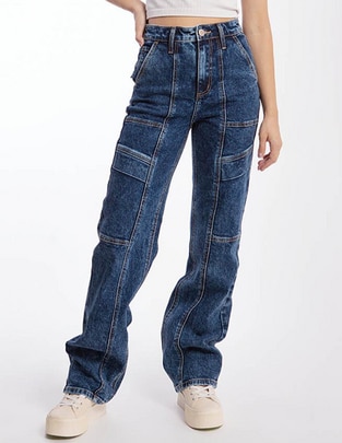 Jeans relajado j-bal-6519-dark para mujer