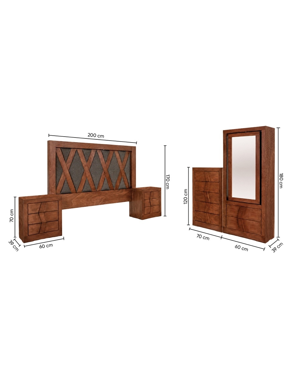 Set recamara de MDF 17