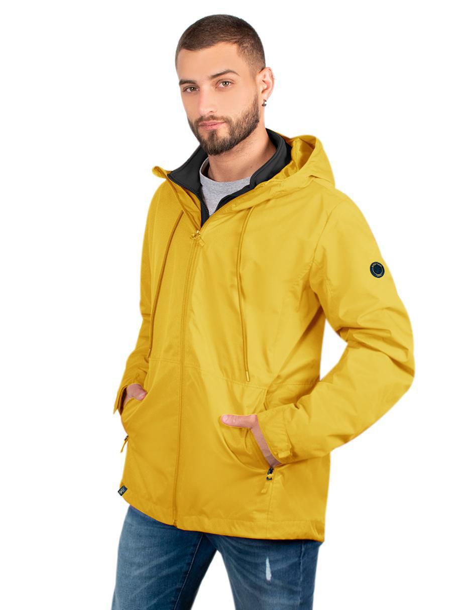 Chamarra casual impermeable con capucha para hombre 5