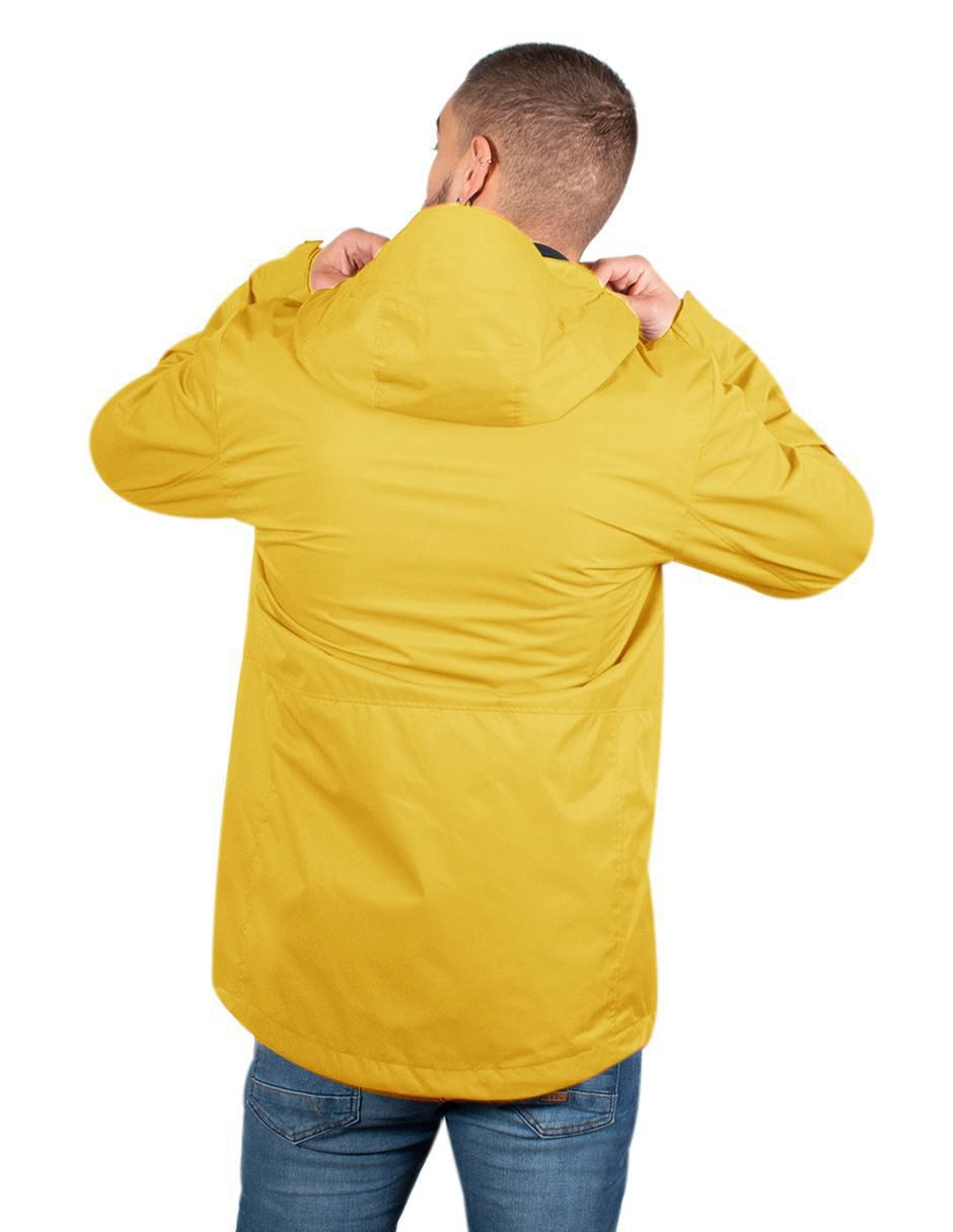 Chamarra casual impermeable con capucha para hombre 2