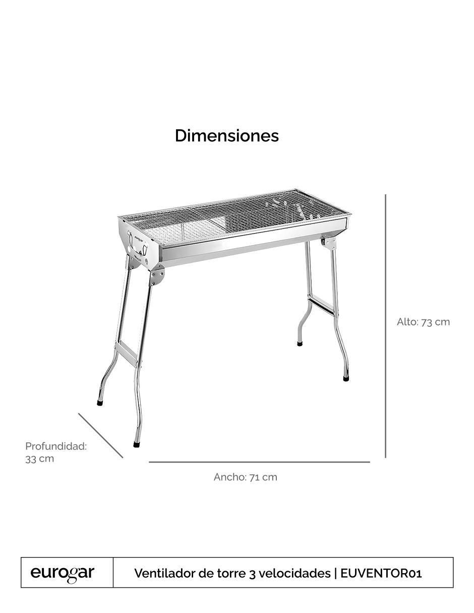 Asador de carbón EUACP01G 4