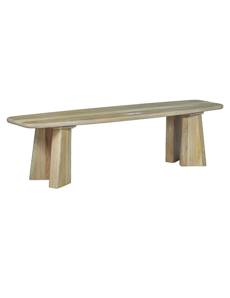 Banca Carlos Art Asia de madera mango