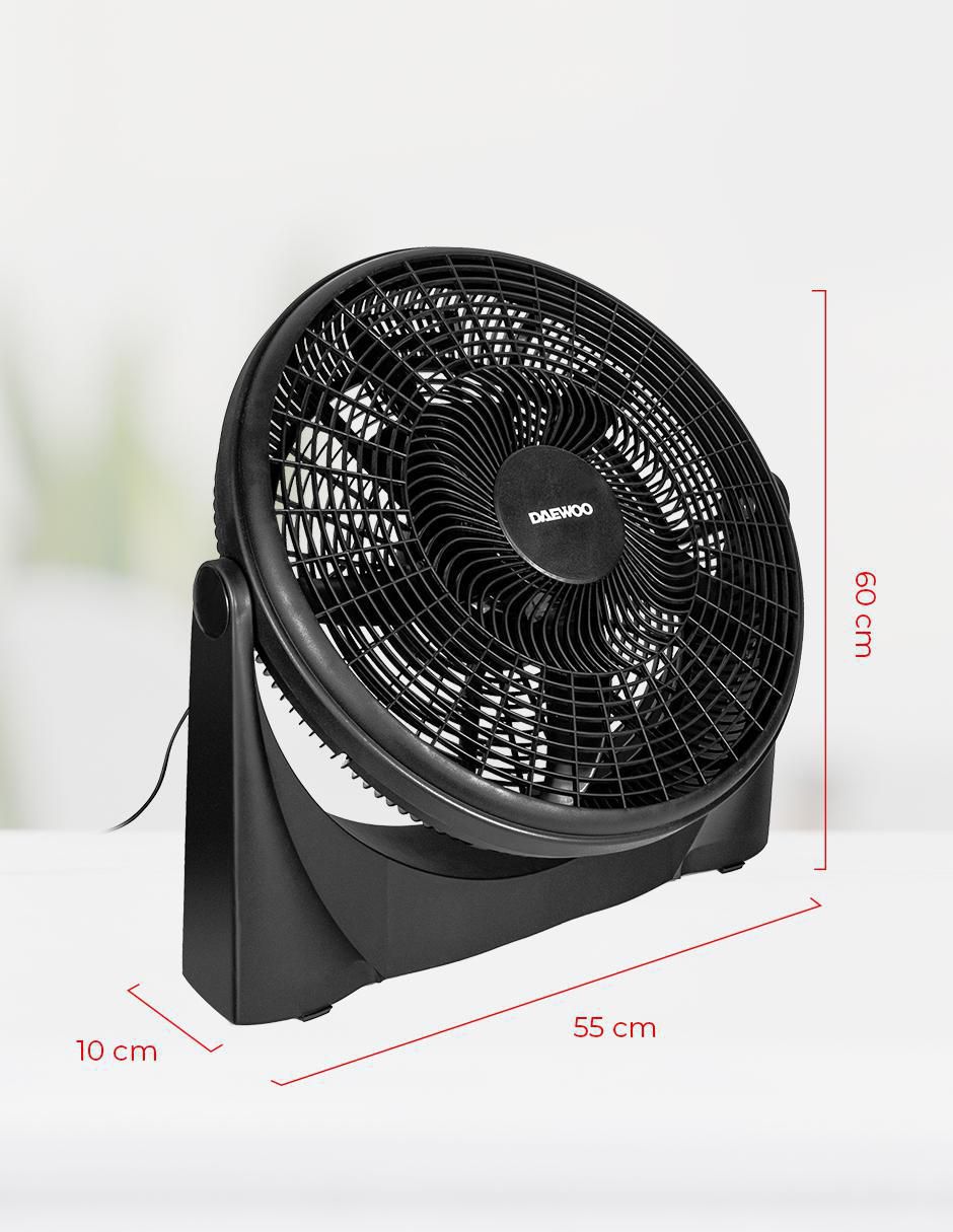 VENTILADOR DE PISO DAC-5017N DA, NEGRO 7
