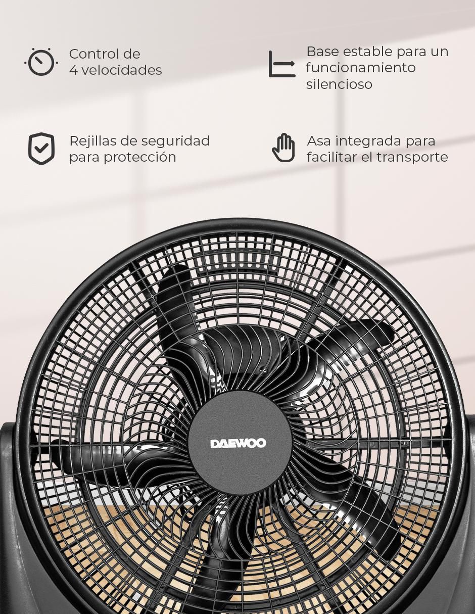 VENTILADOR DE PISO DAC-5017N DA, NEGRO