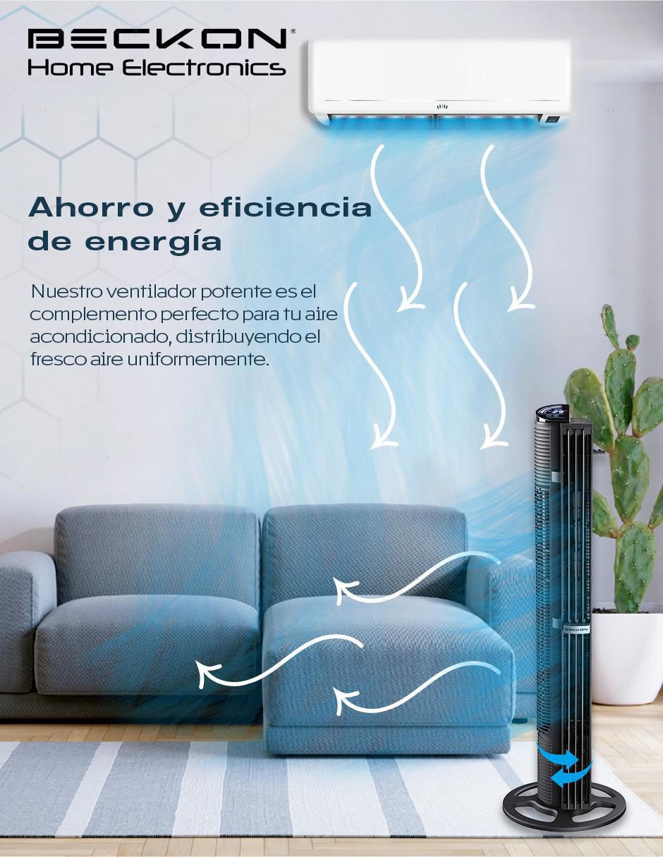 VENTILADOR DE TORRE BV-15TV2 BE, NEGRO