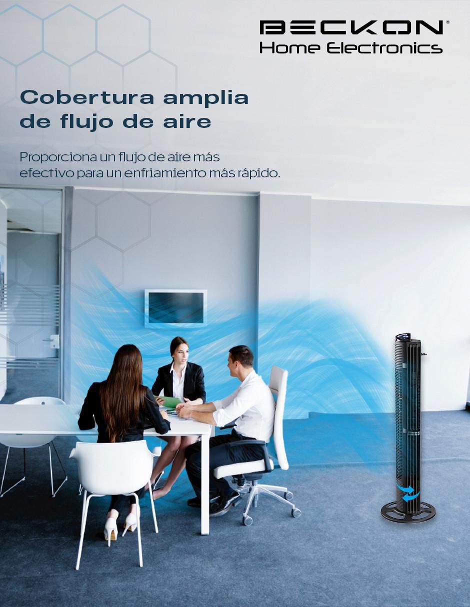VENTILADOR DE TORRE BV-15TV2 BE, NEGRO 6