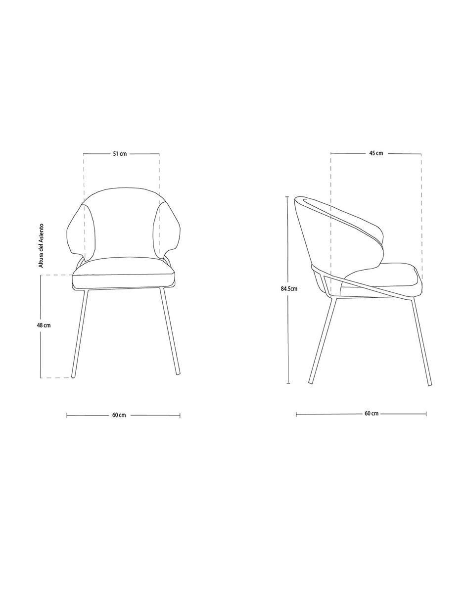Silla de velvet 6