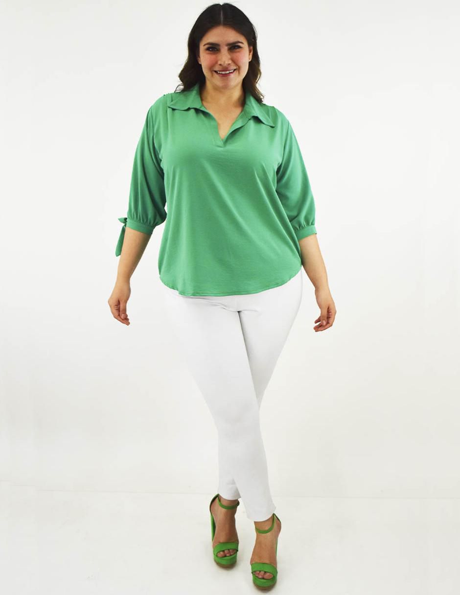 Blusa manga 3/4 para mujer 8