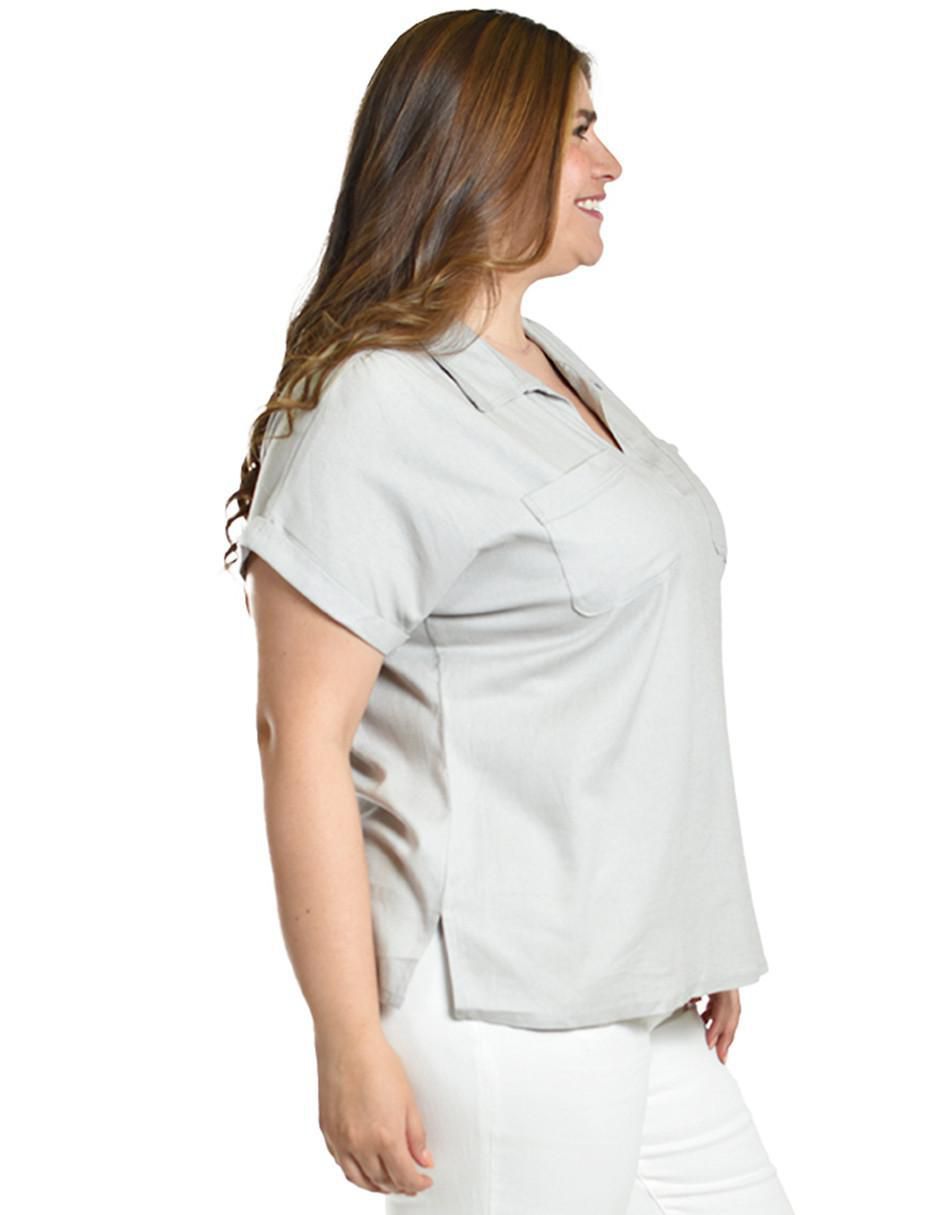 Blusa manga corta para mujer 7
