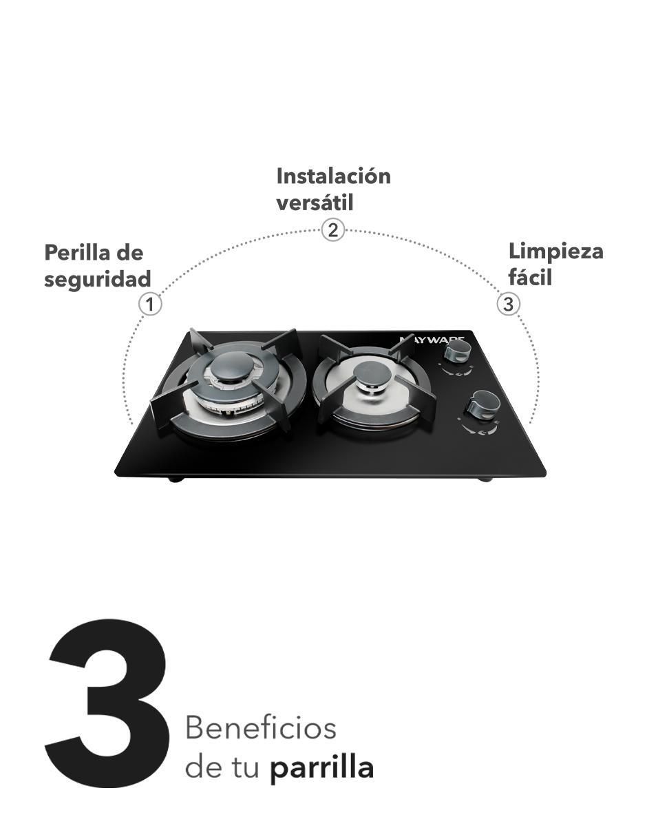 PARRILLA HY-3000G , NEGRO 3