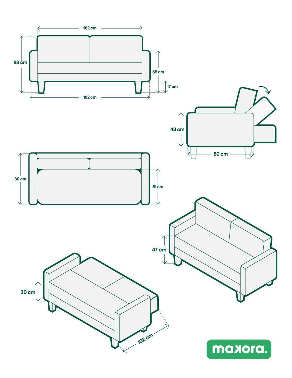"futón/sofá cama" sí ilios con memory foam respaldo reclinable 3 posiciones. "de" velvet 8