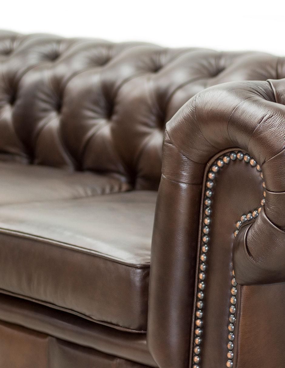 Sofá Chesterfield de piel 4