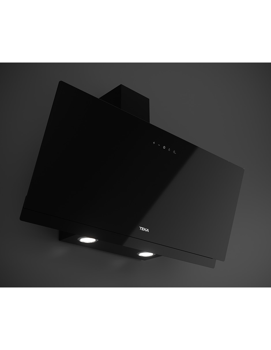 Campana de pared DVN 84030 TCL BK de cristal templado