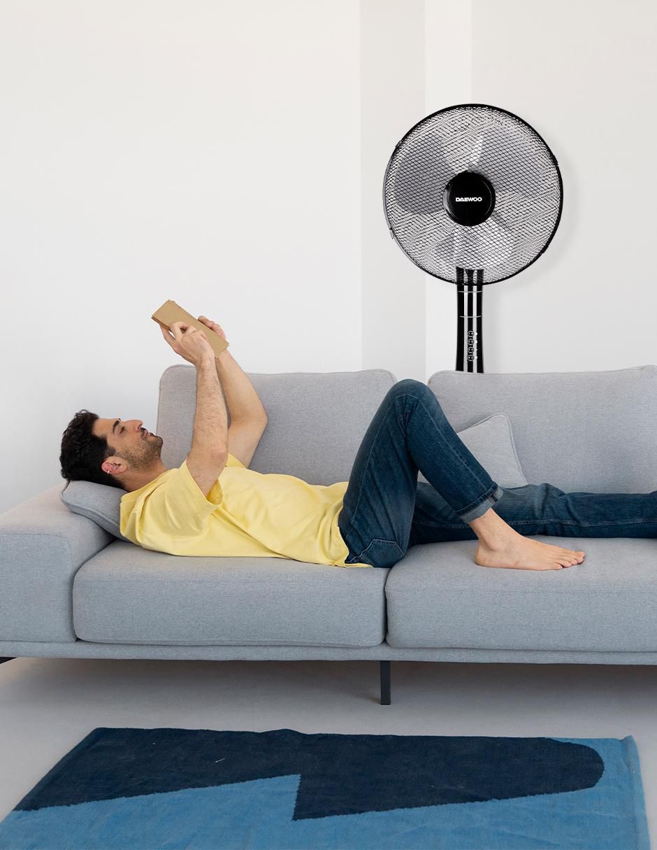 VENTILADOR DE PEDESTAL DI-1689A, NEGROO 6