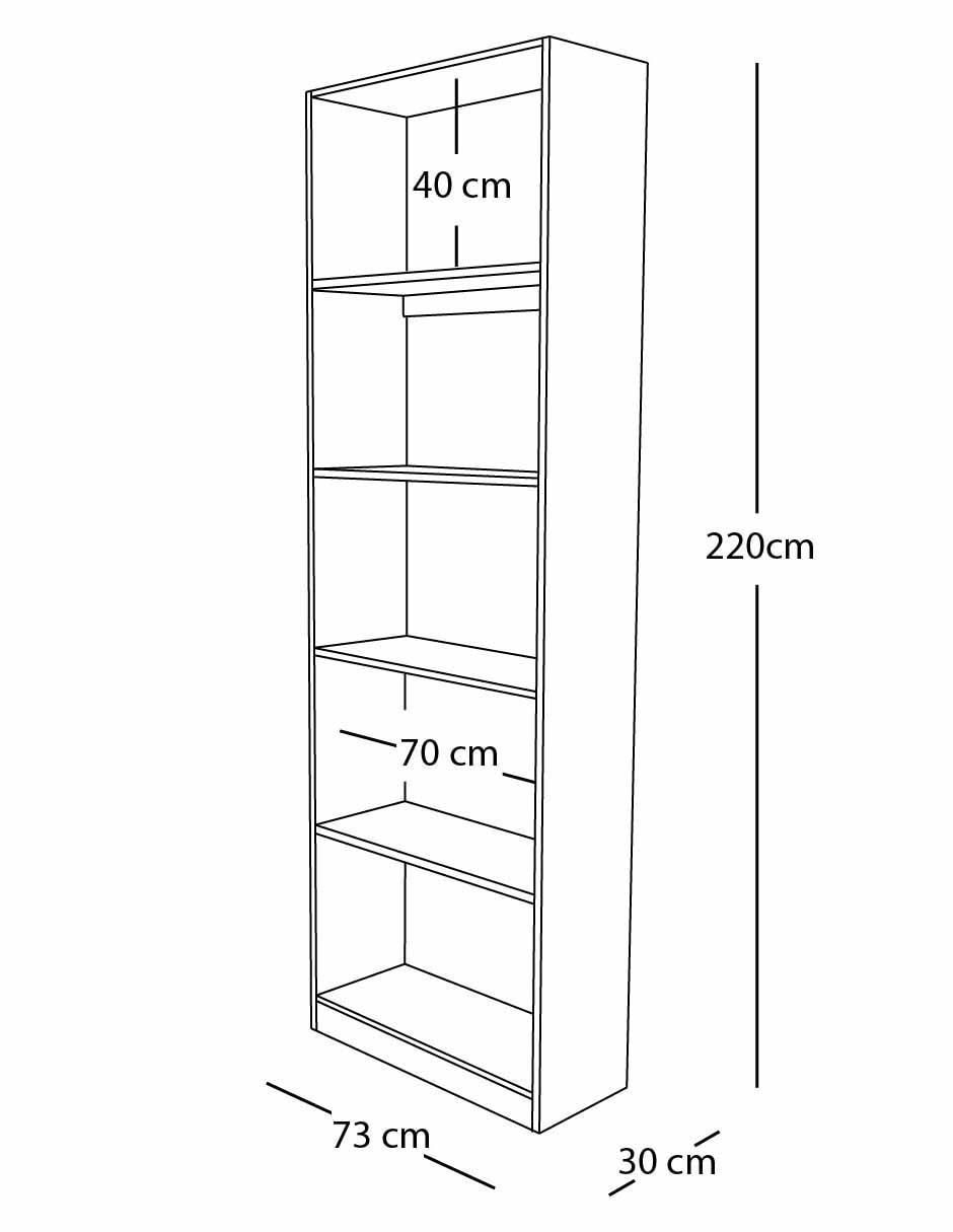 Librero armable de melamina 5