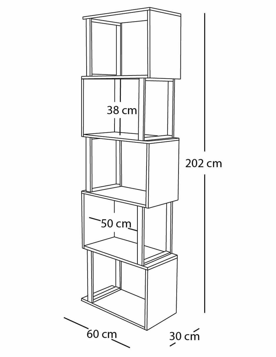 Librero armable Minimalista de melamina 5