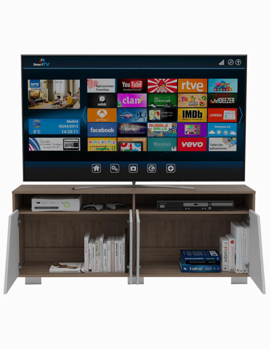 Mueble de TV armable Fraktal de melamina 5