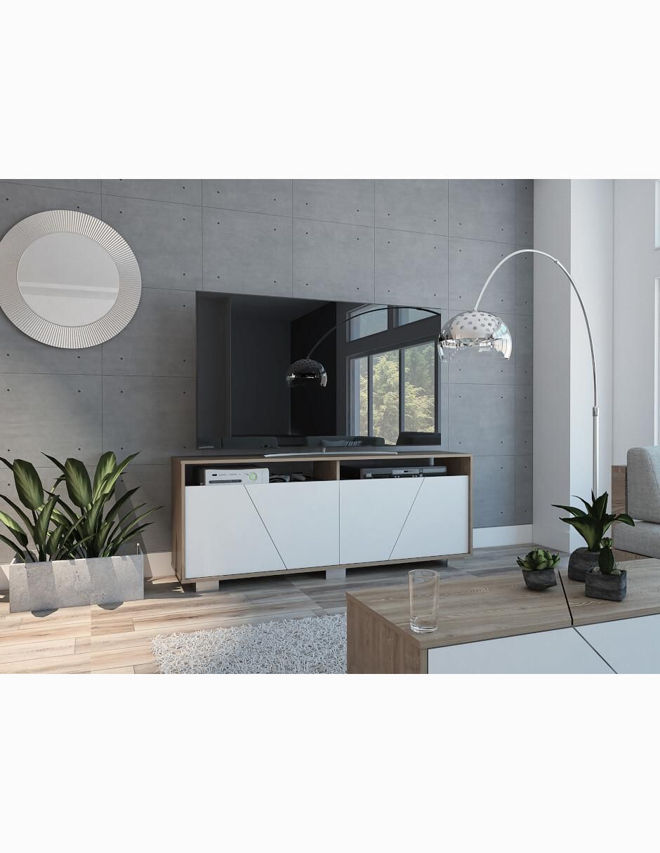 Mueble de TV armable Fraktal de melamina