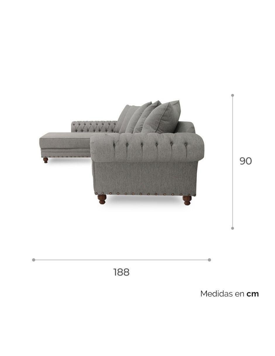 Sala modular izquierda Wil de lino 5