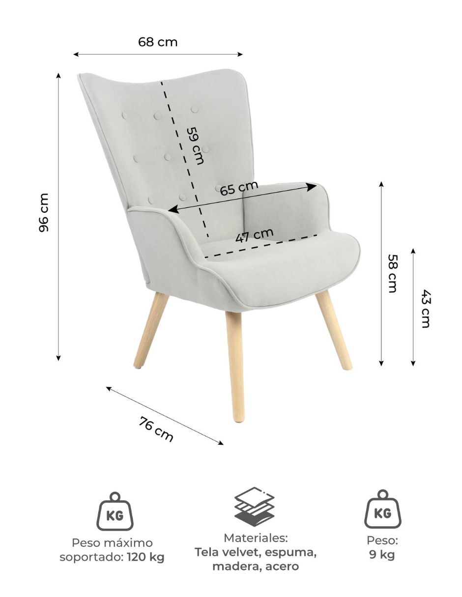 Sillón Capitoné 9