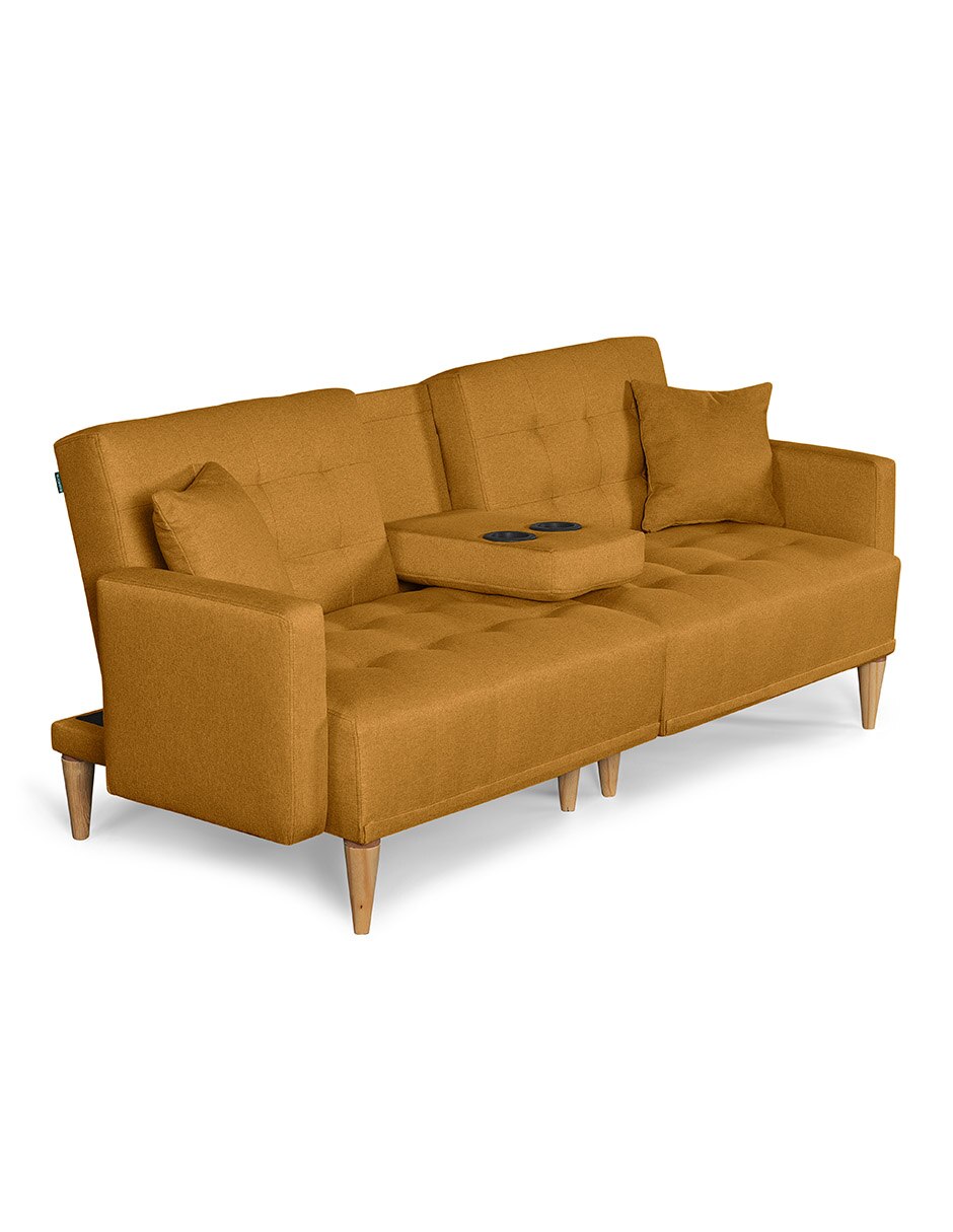 Sofá cama armable Tammy de lino 10