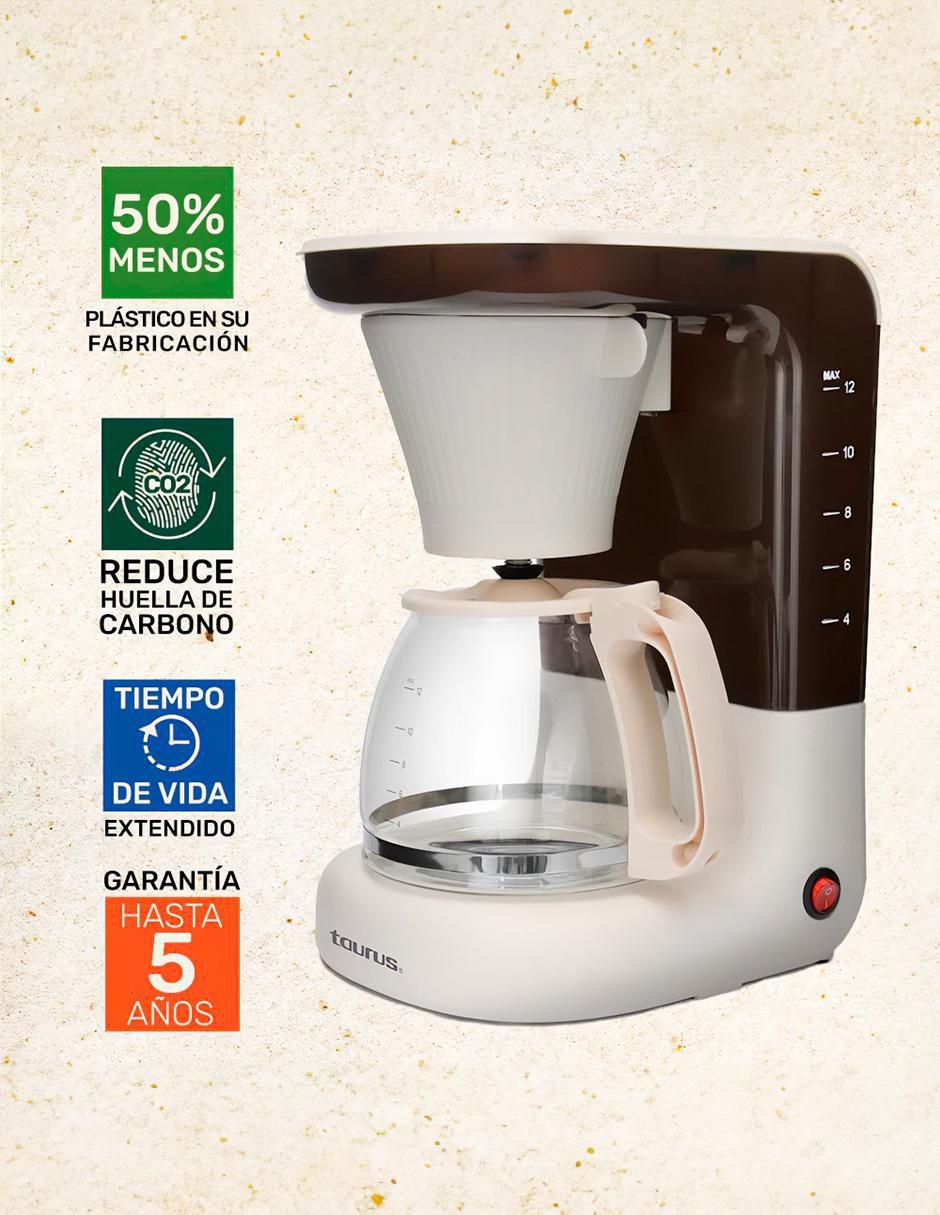 CAFETERA GOTEO ELÉCTRICA, 1.2 L, BEIGE 3