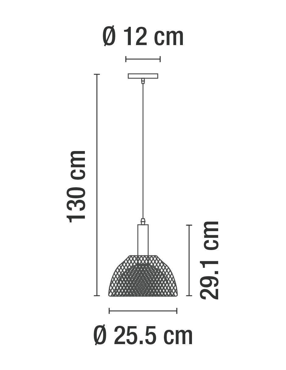 Lámpara colgante Incandescente y LED 7