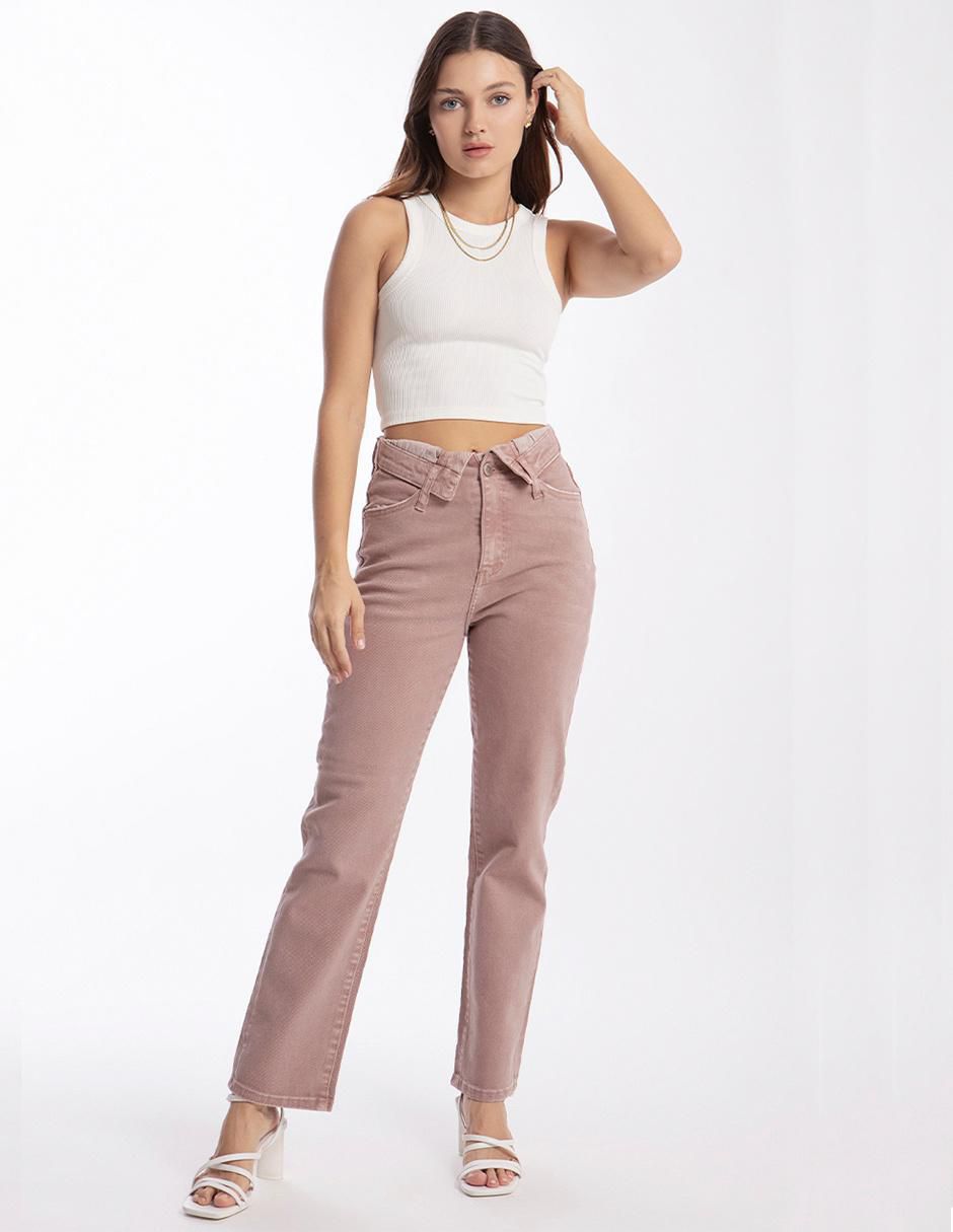 Jeans straight j-bal-6554-mauve para mujer 3
