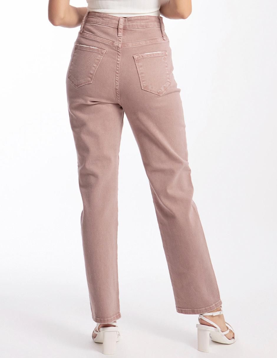 Jeans straight j-bal-6554-mauve para mujer 4