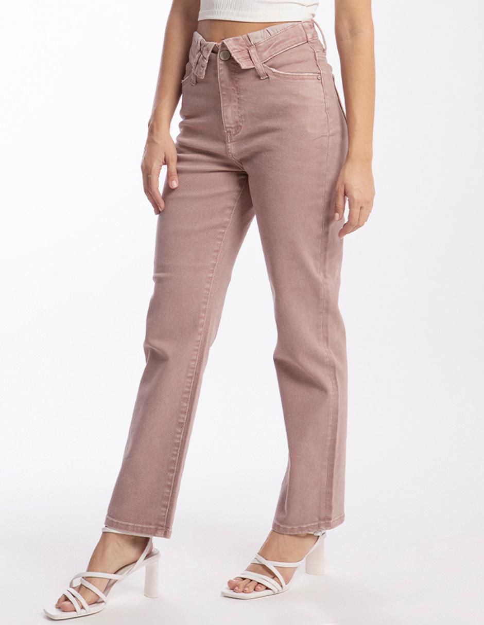 Jeans straight j-bal-6554-mauve para mujer 2