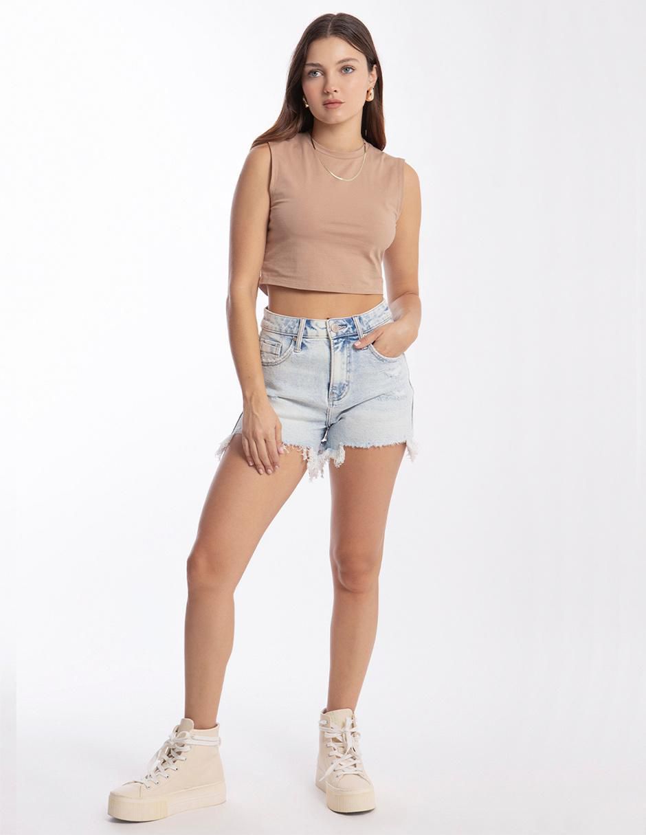Short de mezclilla para mujer
