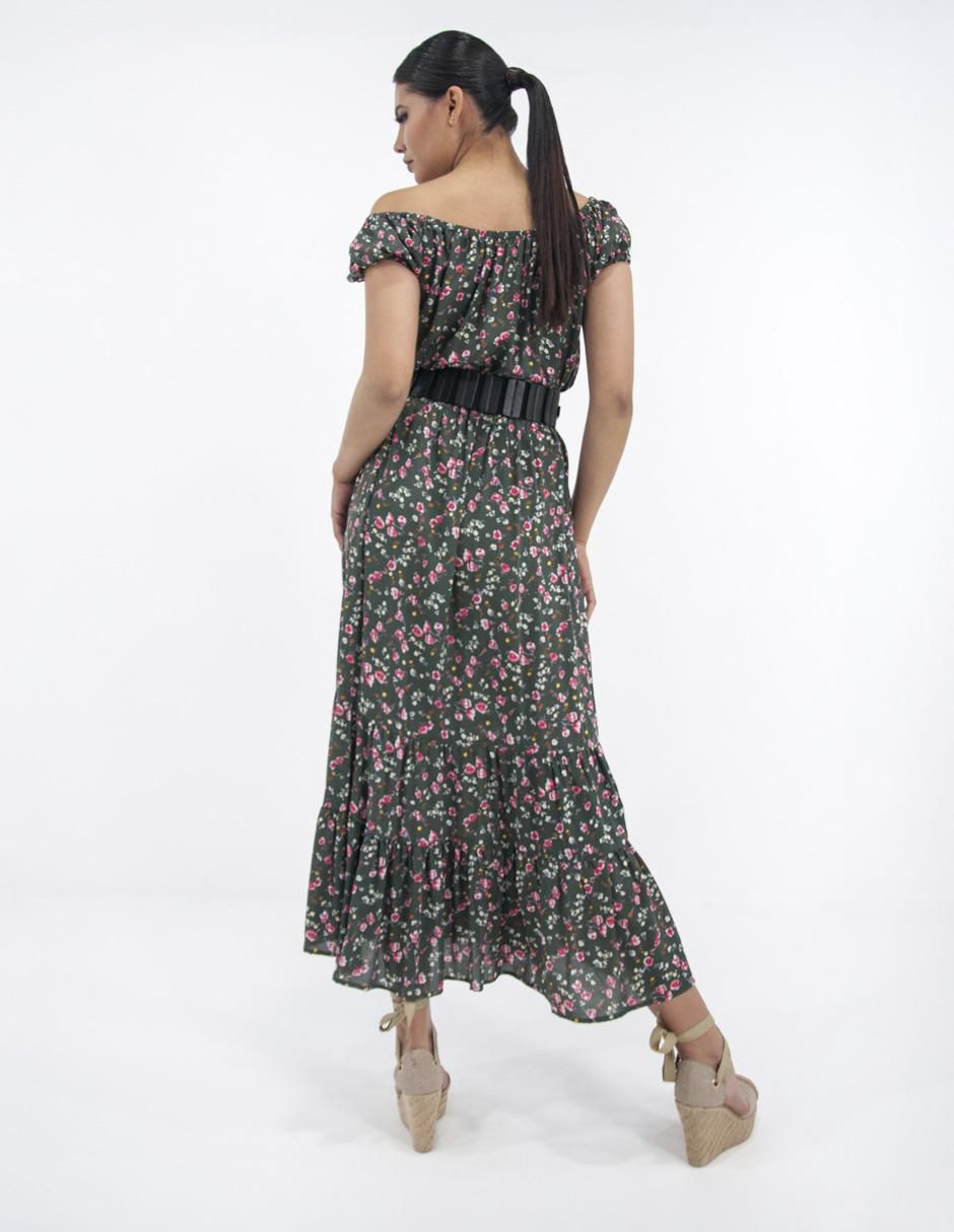 Vestido largo casual w61 para mujer 8