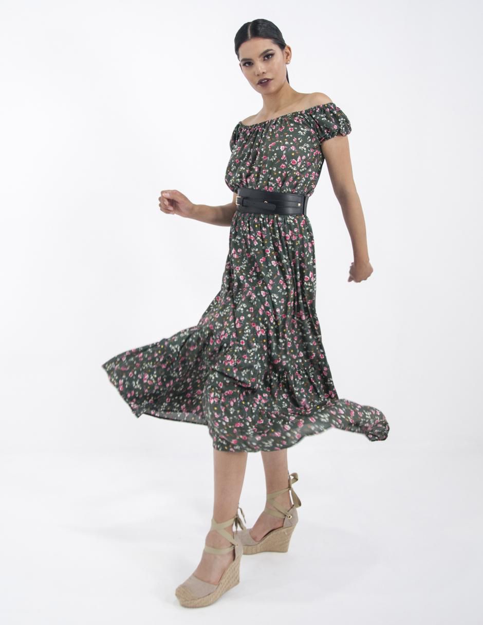 Vestido largo casual w61 para mujer 5
