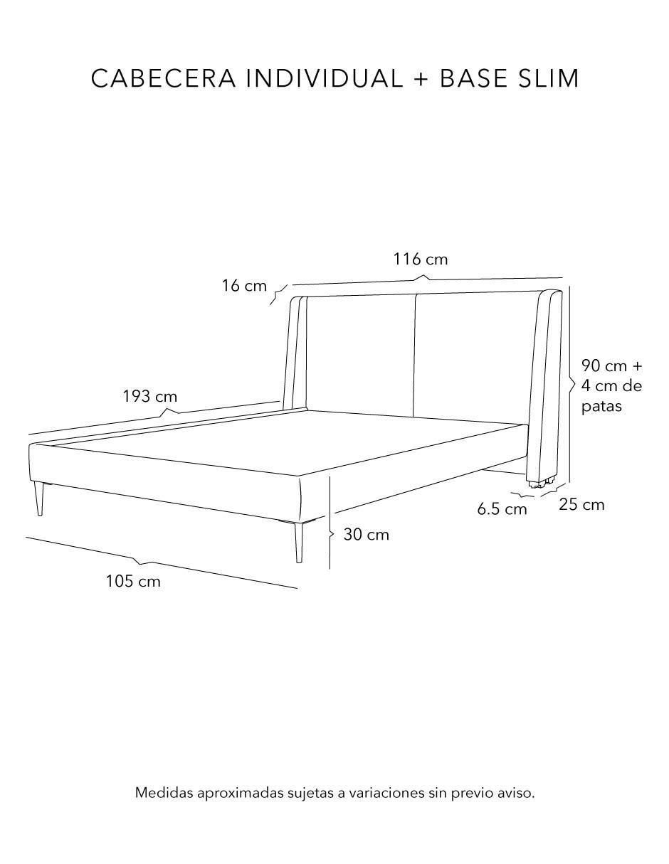 Cama milan slim de madera pino 5