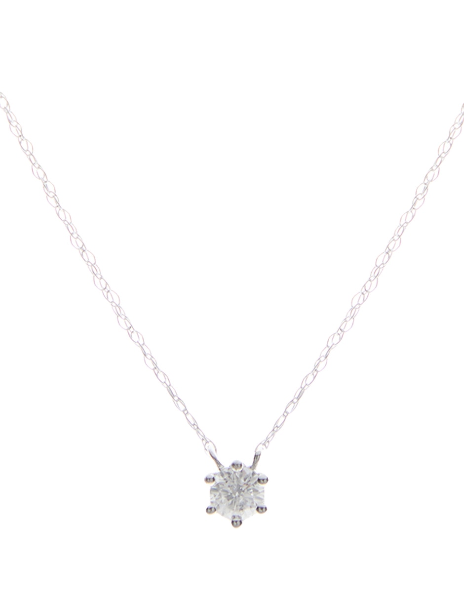 Collar Jayda de oro blanco 14 K