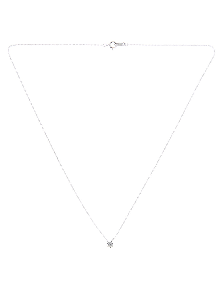 Collar de oro blanco 14 K